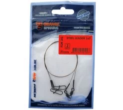Life Orange 1x7 Steel Leader 2 Pcs 18,1kg/40 Lb 70cm
