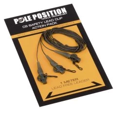Pole Position CS Leadclip + Leader Action Pack Weed 45lb 1m (3pcs) -Fishing Verkoop 26d4514b70b5067a