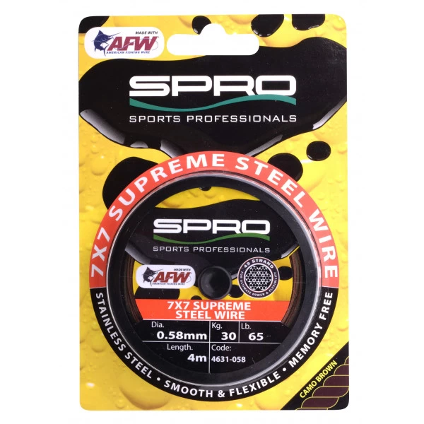 Spro 7x7 Supreme Steel Wire 0,46mm 18kg (4m) 5 Spro 7x7 Supreme Steel Wire 0,46mm 18kg (4m) - Afbeelding 5