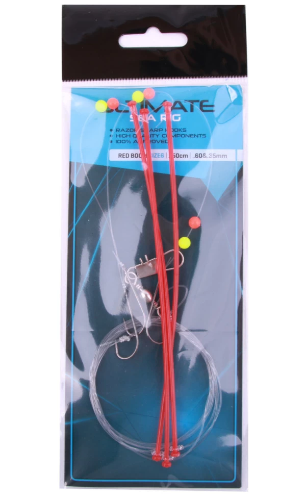 Ultimate Sea Rig Red Boom 150cm - Size 6 2 Ultimate Sea Rig Red Boom 150cm - Size 6 - Afbeelding 2