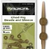 Radical Chod Rig Beads And Sleeve Camo-Green (10+5 Stuks)