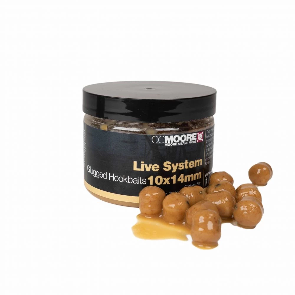 CC Moore Live System Glugged Hookbaits 14mm (50 Stuks) 1 CC Moore Live System Glugged Hookbaits 14mm (50 Stuks)