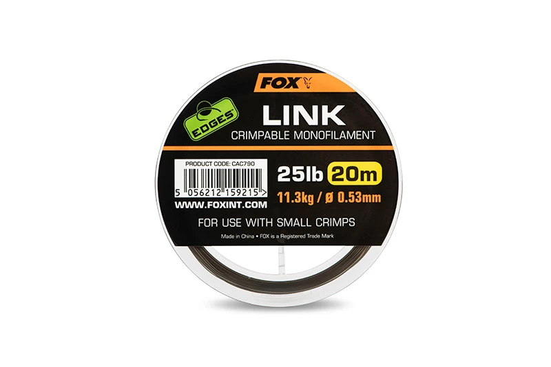 Fox Edges Link Trans Khaki Mono Karper Onderlijnmateriaal 0,53mm / 25lb (20m) 3 Fox Edges Link Trans Khaki Mono Karper Onderlijnmateriaal 0,53mm / 25lb (20m) - Afbeelding 3