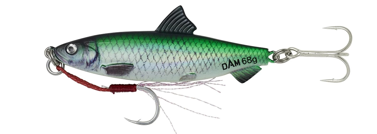 Dam Salt-X Herring Casting Jig 9cm 68g Sinking Green UV 1 Dam Salt-X Herring Casting Jig 9cm 68g Sinking Green UV