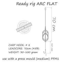 Life-Orange In-Line Carp Rig Arc Flat 40g