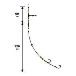 Sunset BDL Boat RS Competition Special Big Fish Fluorocarbon Rig With Octopus