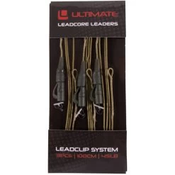 Ultimate Leadcore Leader With Leadclip System Weed 1m 3pcs