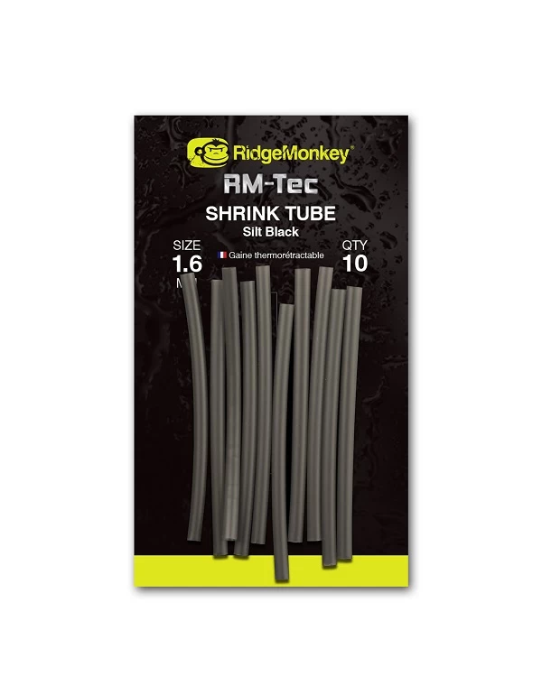 RidgeMonkey RM-Tec Shrink Tube Silt Black 1,6mm 1 RidgeMonkey RM-Tec Shrink Tube Silt Black 1,6mm