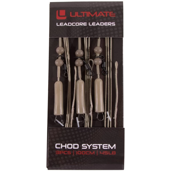 Ultimate Leadcore Leader With Chod System, 3 Stuks 1 Ultimate Leadcore Leader With Chod System, 3 Stuks