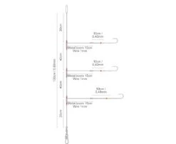 Spro Salt Rig 23 Metal Boom Baitholders 1/0