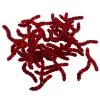 Ultimate Baits Bloodworms Transparant Red Imitatie Aas (50pcs)
